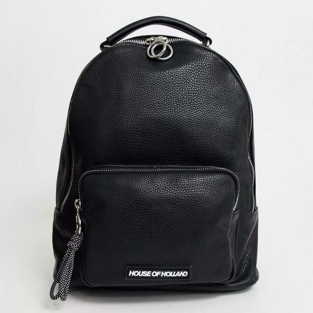 House of Holland leather backpack, used twice only practically brand new.